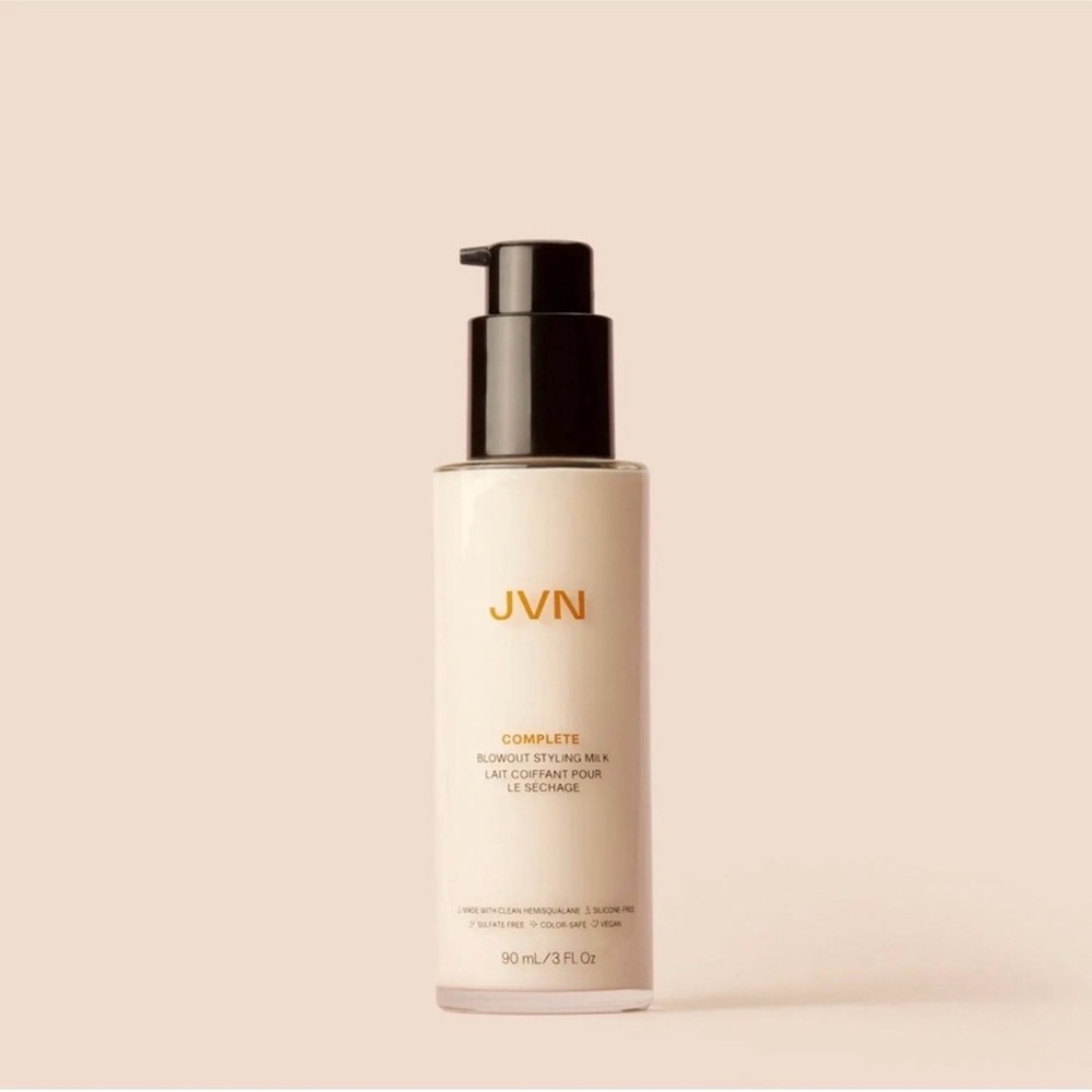 JVN Complete Blowout Styling Milk - Black and Cream